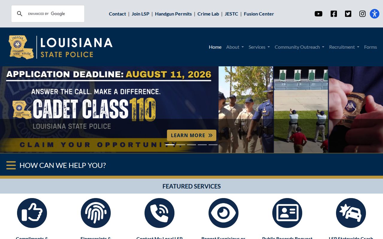 Louisiana State Police Right to Review authorization form